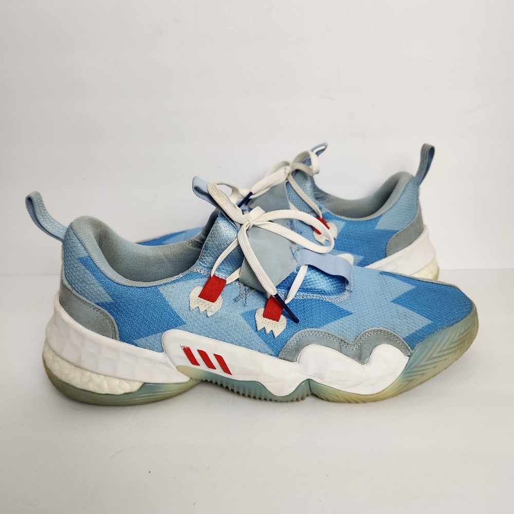 adidas Mens Size 16 Trae Young 1 Ice Trae 2021 Blue Basketball Sneakers H68997